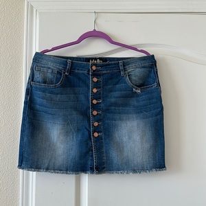 Mini jean skirt